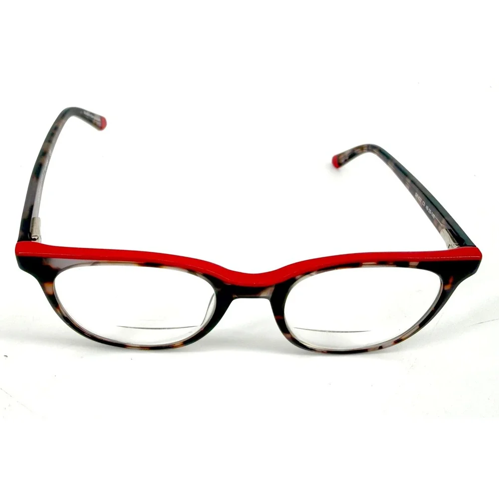 Scott Harris Eyeglasses Womens Cateye Tortoise Demi Red SH-622 C3 Europa